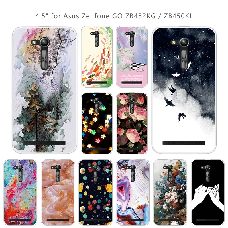 Мягкий ТПУ чехол для телефона Asus Zenfone GO 2nd Gen zb452кг ASUS_X014D ZB450KL 4 5 дюйма прозрачный