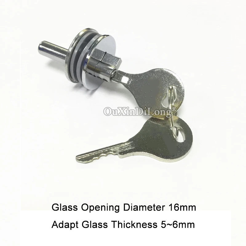Hot 2Sets Glass Sliding Door Locks Jewelry Showcase Display Cabinet |