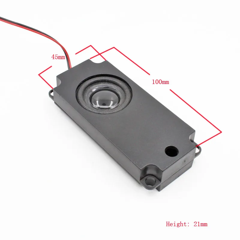 2шт 4 Ом 3 Вт 3 Вт 45*100*21 мм мультимедийный динамик для рекламной машины с проволочной встроенной коробкой кольцо из вспененного материала для динамика края черная крышка