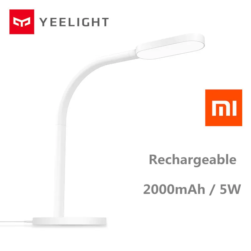 Xiaomi Yeelight Светодиодная настольная лампа с регулируемой яркостью, складные огни, сенсорная регулировка, гибкие лампы, 3 Вт, энергосберегающие для xiaomi, комплекты для умного дома - Цвет: Rechargeable version