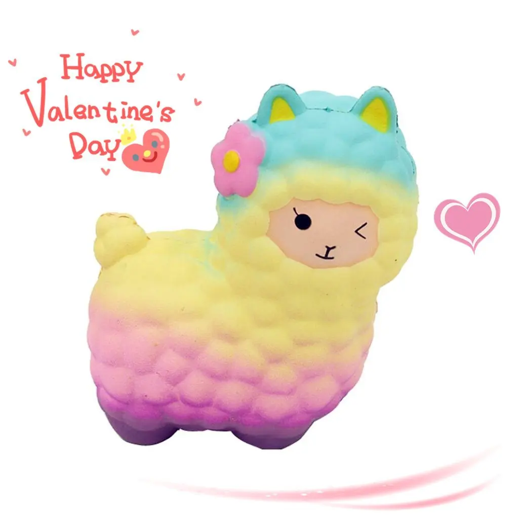 17 см новые оригинальные jumbo Kawaii милые Радуга Alpaca Sheep мягкими телефон ремешок