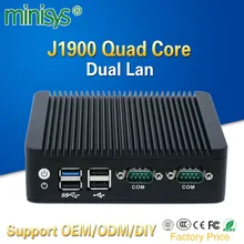 2 Ethernet font b mini b font font b pc b font Intel j1900 quad core