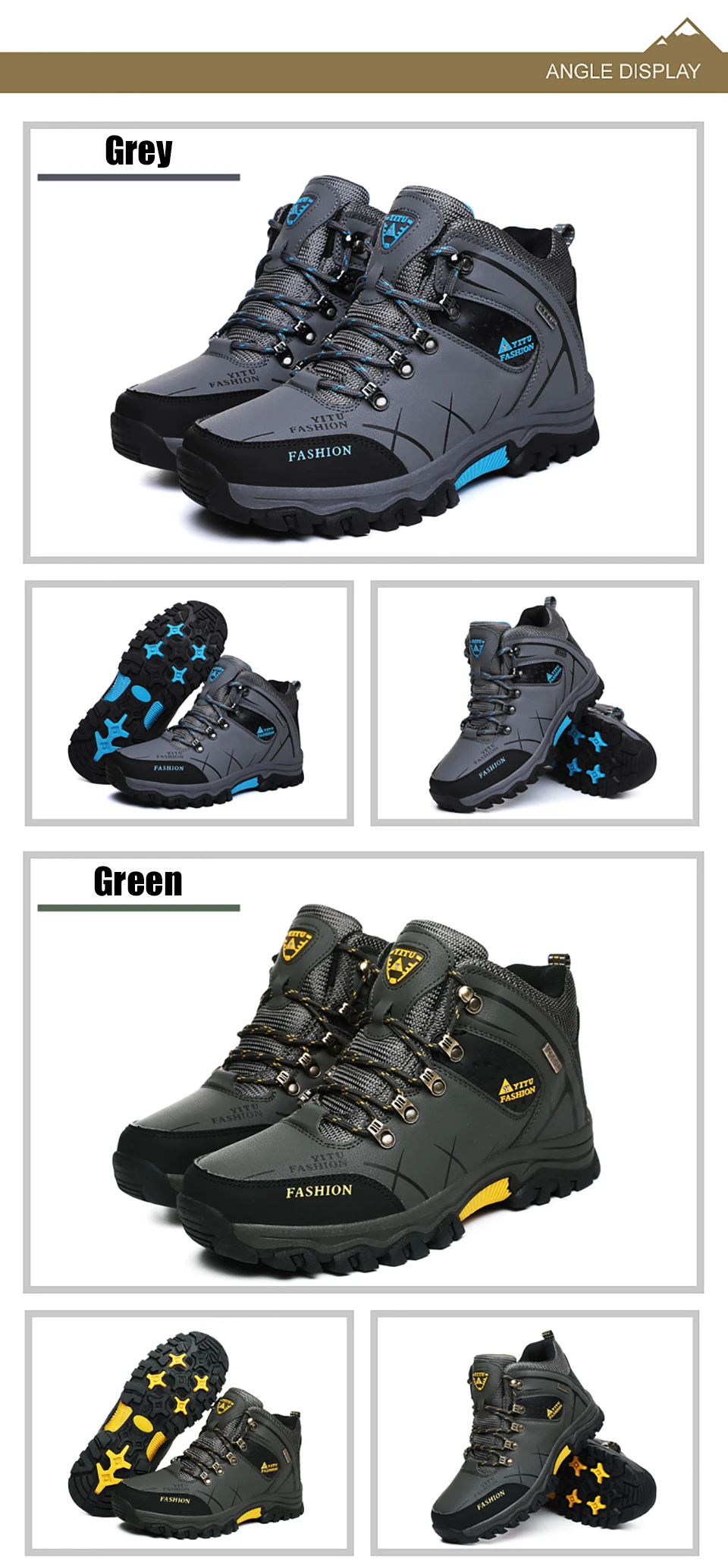Cungel/осенне-зимние мужские кроссовки для походов на открытом воздухе; теплые ботинки; нескользящие амортизационные ботинки; обувь для альпинизма