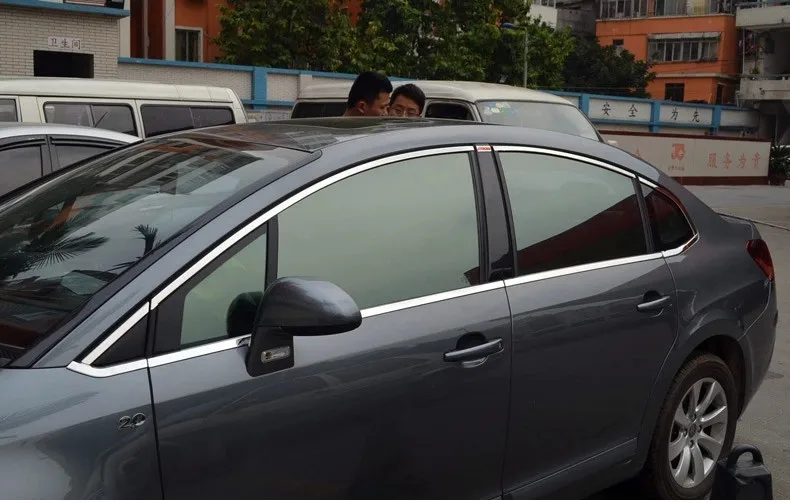 High quality stainless steel Car window trim strip (18pcs) For 2009