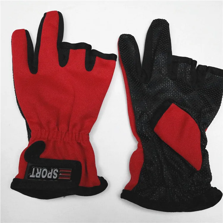 

Fishing Gloves Gel Protector Glove Comfortable PU Anti Slip Resistant Skidproof