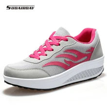 2016 font b Women b font Spring Summer Flame pattern Breathable Flat Platform Casual Shoes Womens