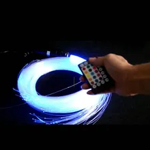 28key дистанционное управление звук музыкальная машина 12 в 6 Вт RGB PMMA двигатель свет машина+ 200 шт. 0,75 мм 2 м(L) волоконно-оптический кабель звезда DIY