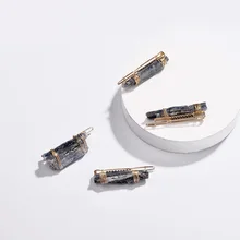 HUIDANG уникальный дизайн натуральный кварц заколка для волос с камнем Женские аксессуары для волос заколки