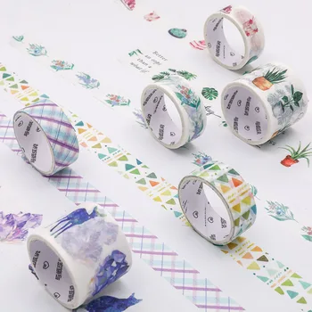 

4 rolls / set of cartoon style tapes masking tape decoration stickers diary stationery paper labels school supplies