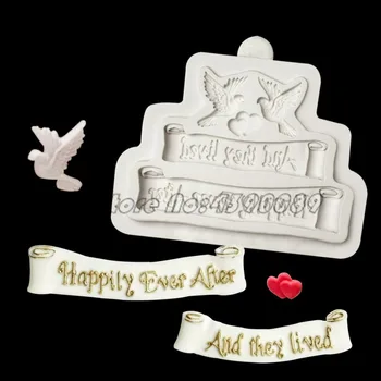 

Wedding theme Silicone mold Fondant Mold Cake Decorating Tools Chocolate Mold Baking Mold for wedding decoration