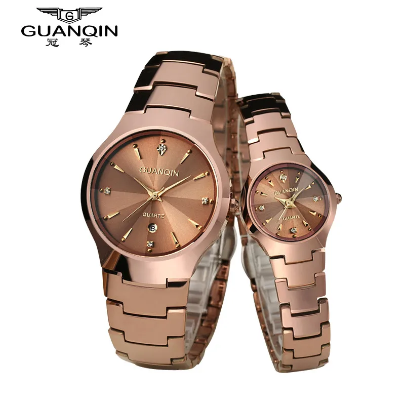 

2023 New Couples GUANQIN Watch Luxury Fashion Couples Watch Pair Watches Woman Men Brand Watch Lovers Quartz Wristwatch