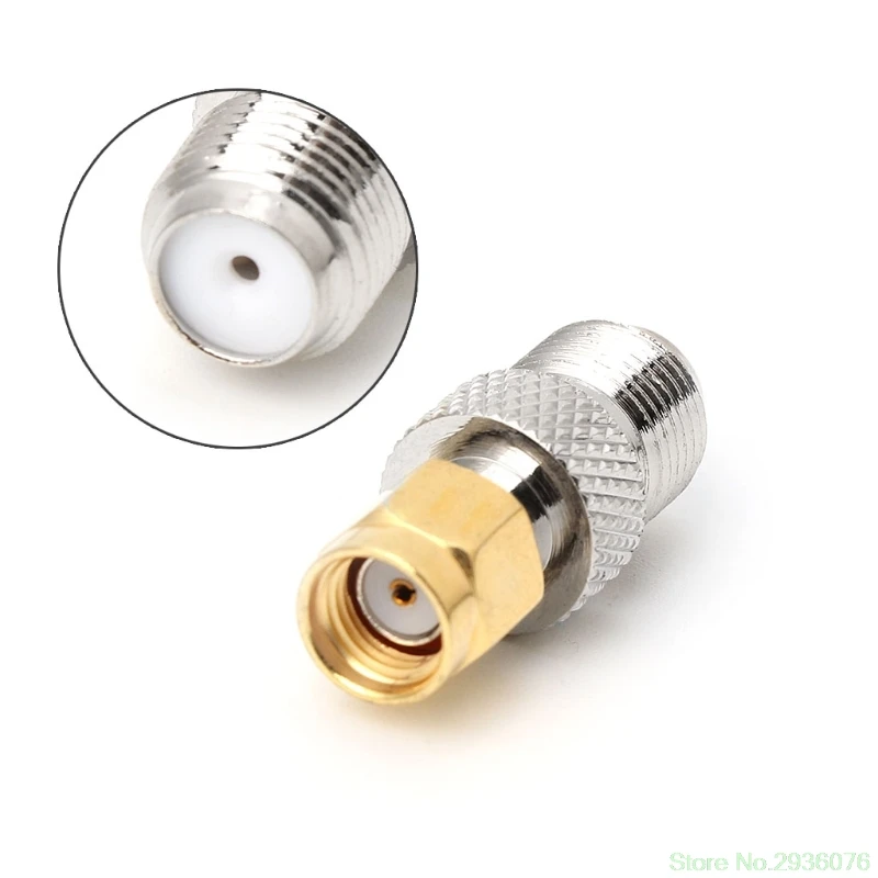 

F Type Female Jack to SMA Female Socket Straight RF Coax Adapter F to SMA Plug Drop Ship Support