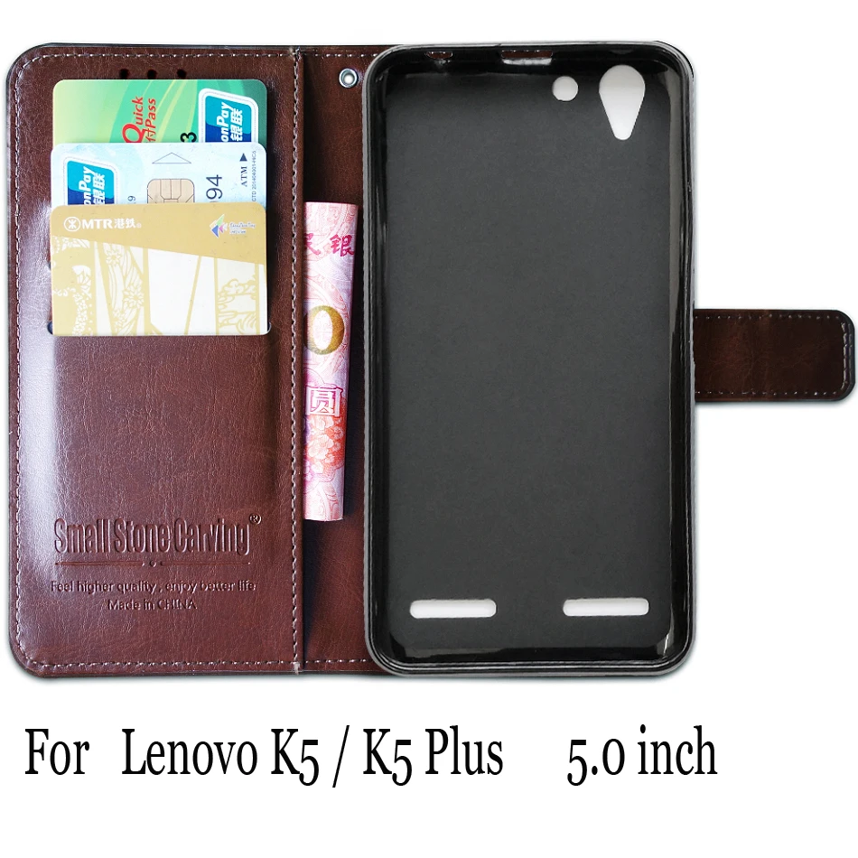 Чехол для Lenovo Vibe K5 кожаный чехол книжка с бумажником K 5 Plus A6020 A6020a40 телефона чехлы