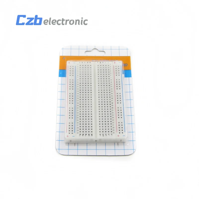 HS16B005 NEW MB-102 MB102 Breadboard 830Point 400 Tie Points Mini Solderless Prototype PCB Bread Board Test Develop DIY(6)