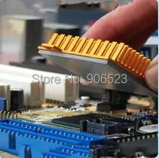 300 шт./лот 15X15x1 мм Синий ноутбук SMD DIP IC GPU BGA чип силиконовый теплопроводный Радиатор термопаста Соединения колодки