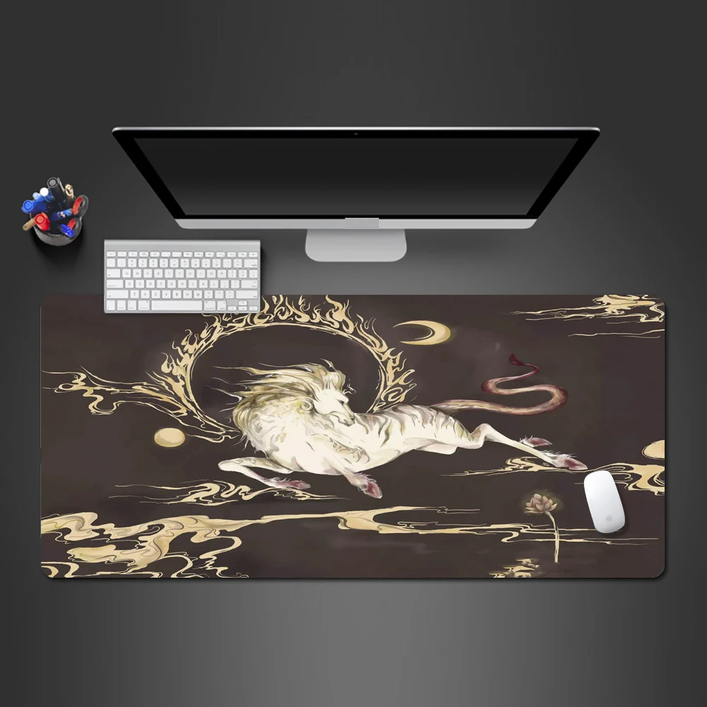 

Black And White Animal Mouse Pad High Quality Hot Games Pad Personality Art Rubber Washable Lock Edge Alfombrilla Ordenador