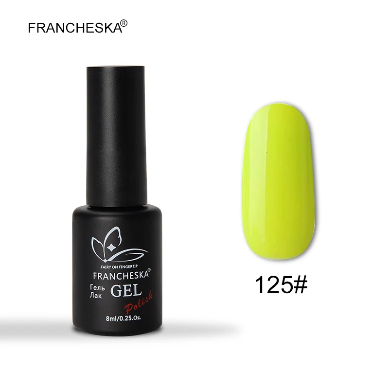 Francheska Гель-лак для ногтей УФ-гель nagels spulletjes gellak Гель-лак nagellak unhas de лак набор цветов nagels nai lart oje - Цвет: gel polish 125