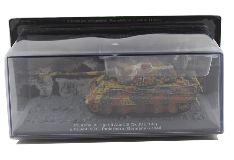 

1/72 Germany Pz.Kpfw.VI Tiger Ausf.B II 1944 Heavy tank model Alloy collection model Holiday gift