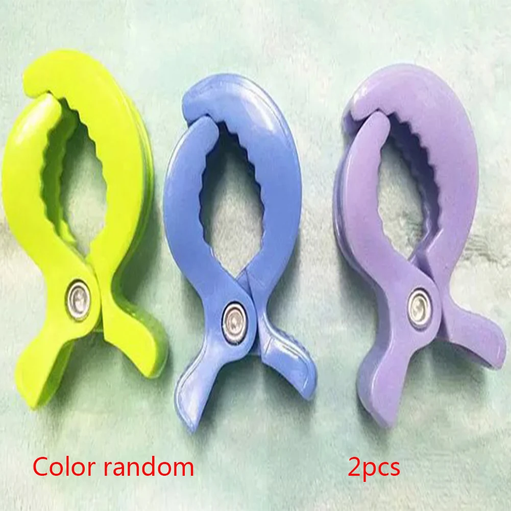 

2PCS Baby Stroller Clamp Portable Convenient Towel Blanket Clip Pram Pegs Toddler Accessories