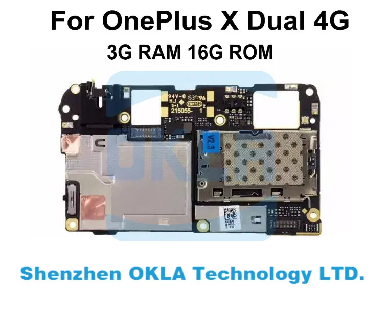 

1pcs Used Works Well For OnePlus X One Plus X FDD-LTE 3G RAM 16G ROM Motherboard Mainboard Logic Board