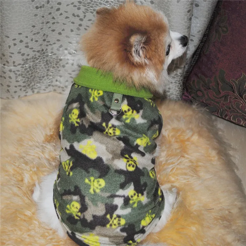 Зимняя флисовая одежда для домашних животных, теплая жилетка для собак, одежда для щенков, куртка с Мопсом для французского бульдога, пальто для чихуахуа