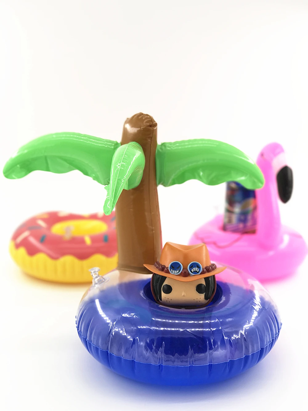 10 шт. Мини-смешно ванны игрушки воды Фламинго плавающей надувные напиток может держатель плавательный бассейн для купания пляжные игрушки