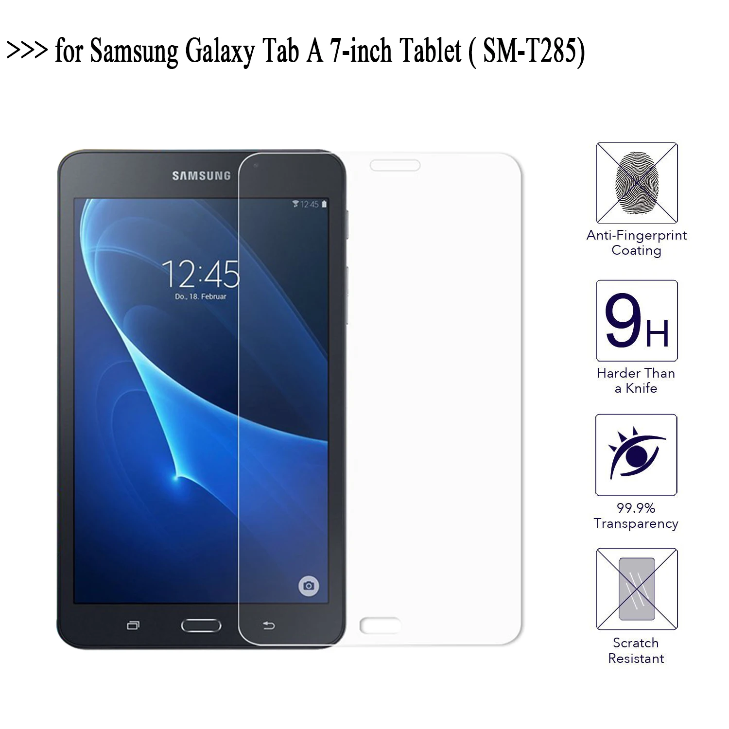 For Samsung Galaxy Tab A 7.0 Screen Protector Glass 9H Tempered Glass For Samsung Galaxy Tab A SM-T285 Tablet Protective Film For Samsung Galaxy Tab A 7.0 Screen Protector Glass 9H Tempered Glass For Samsung Galaxy Tab A SM-T285 Tablet Protective Film