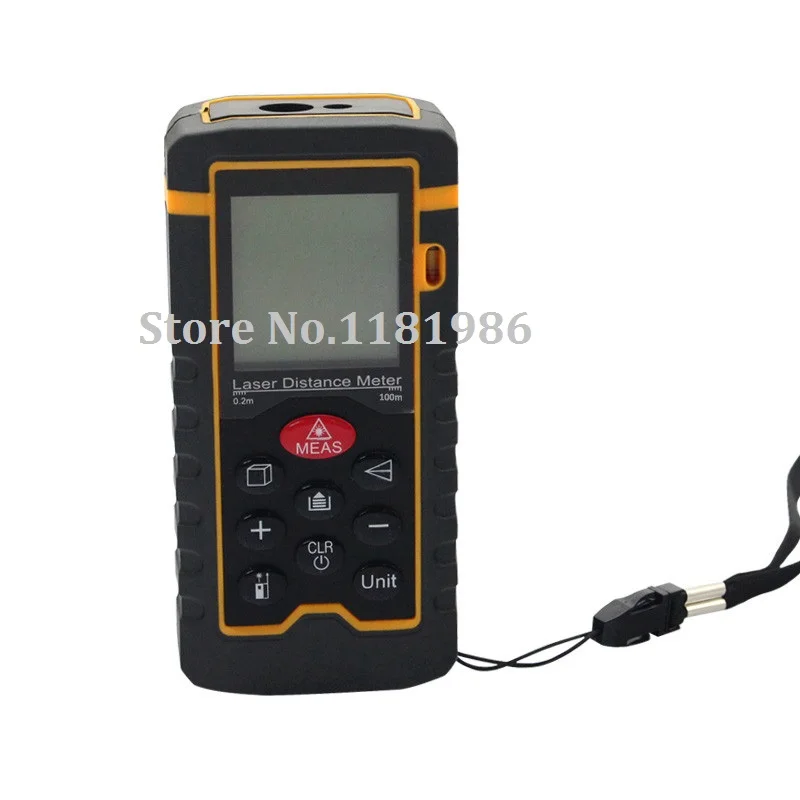 

Laser Distance Meter 100m 328ft Laser Rangefinder Measurer HT-100 Range Finder Medidor Measure Area/Volume Tool