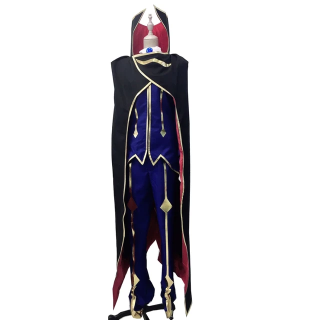 Code Geass Zero Lelouch Lamperouge Cosplay Costume Halloween Carnival Suits  Mens