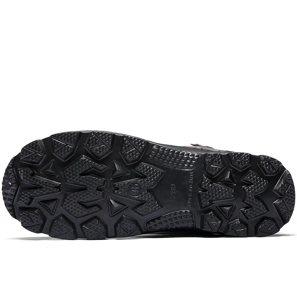 Air Épaississement Étanche Neige Coton Fourrure À Hauteur De Brown En Du Plein Bottes Militaire Tissu Chaud D'hiver Mâle Thermique Hommes Genou Mode Chaussures CedBrxoW
