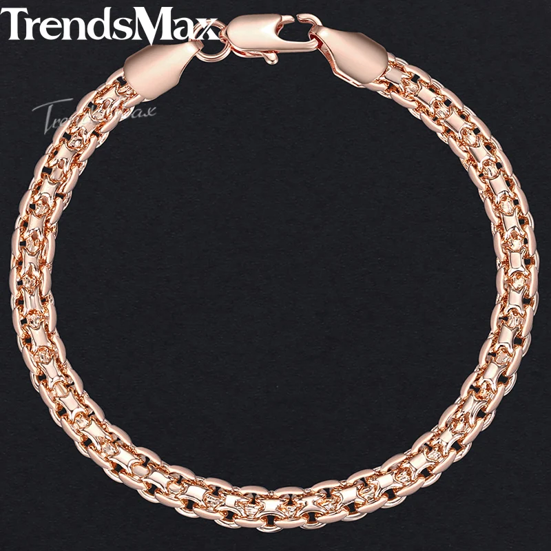 Комплект из колье и браслета под розовое золото 585 пробы 5 мм|set necklace|necklace braceletjewelry
