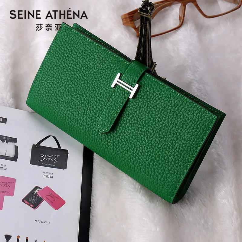 

Luxury Brand Wallet Women Genuine Leather Long Clutch Ladies Purse Card Holder Fashion Wallet Girls Coin Purse Carteira Feminina