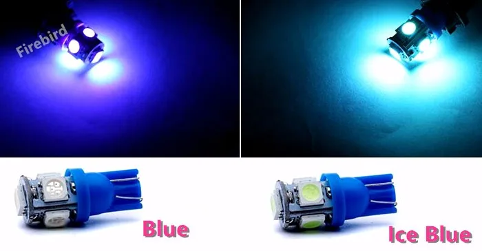 4 x T10/w5w 158/194 5SMD 1 Вт Светодиодный белый синий красный теплый холодный