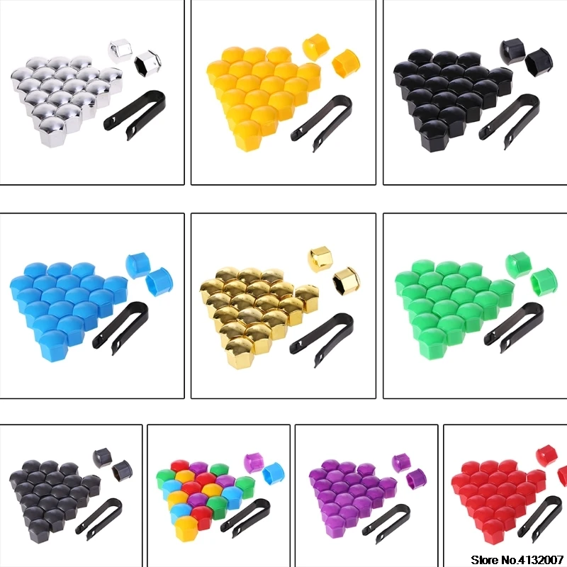 

20pcs 21mm Auto Car Hub Screw Covers Wheel Nut Bolt Head Cover Car Nut Bolt