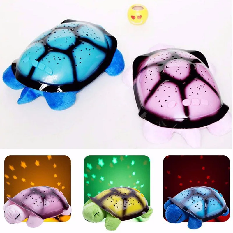 

Lovely LED Turtle Shape Musical Projection Table Lamp For Children Gifts Cute Animal Night Light