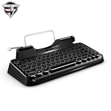 USB Bluetooth Mechanical keyboard restoring ancient ways Steampunk typewriter Cherry switch for ipad/Macbook/Windows/Android