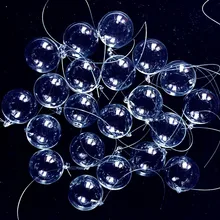 50pcs Wholesale Hand-Blown Transparent Hollow Bubble Ball Aquarium Decoration Hanging accessories clear Floating glass Balls