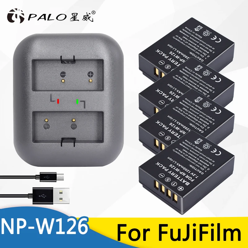 Camera Battery Charger NP-W126S NP-W126 NP W126 USB Battery With Storage Case Charger For Fujifilm Fuji XT20 XT3 XPro1 Pro2 X-Pro1 X-T1 XT1 HS30EXR Fujifilm Xt30