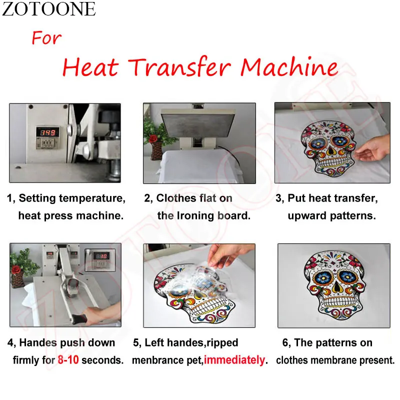 ZOTOONE прохожий Утюг на пластыре для футболки темная дорога моющиеся аппликации термопереводные наклейки на аппликации для одежды пластыри E