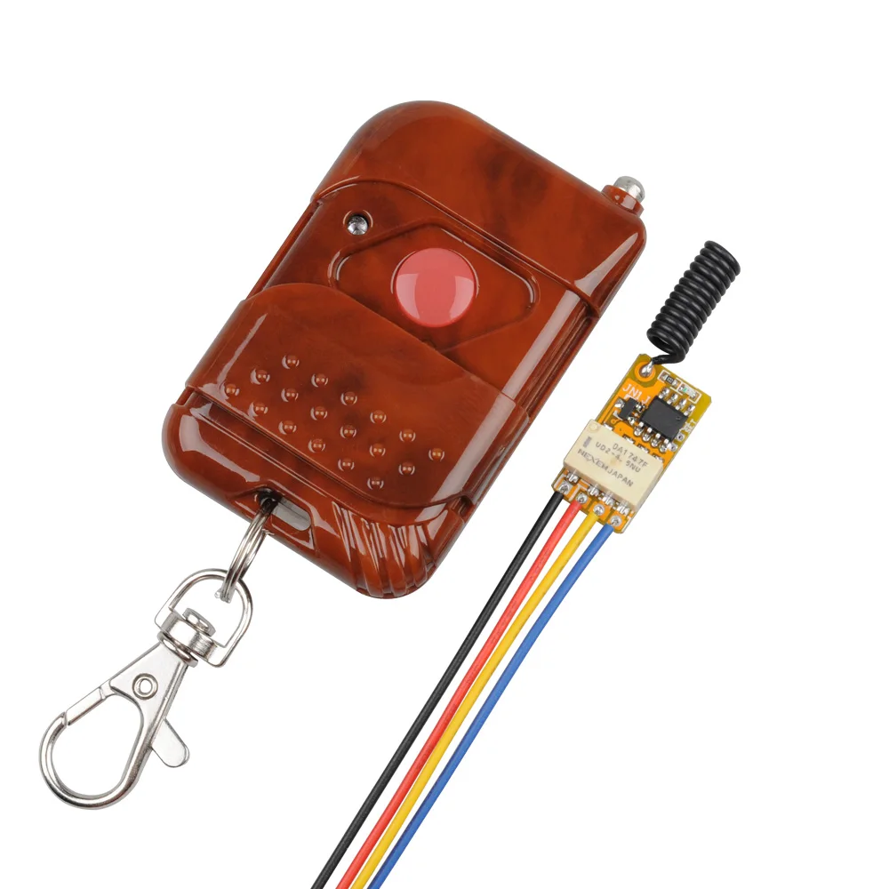 DC12V 4CH switch power supply rf wireless push button switch with