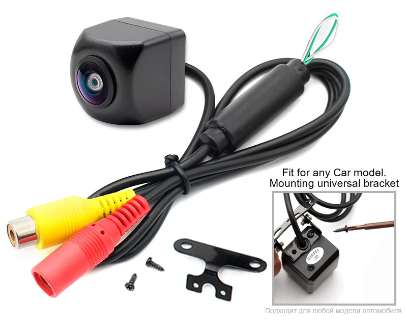 HD 170 градусов CCD Рыбий глаз объектив автомобильный обратный резервный вид камера заднего вида Вид спереди сбоку CCTV автомобильная парковочная камера