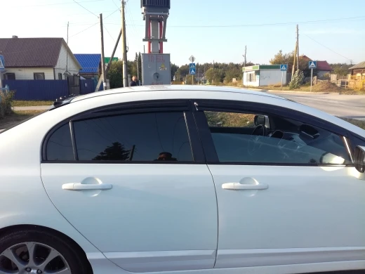 Sun Rain Wind Vent Window Visors+Moonroof Roof Deflector 92-95 Honda Civic Sedan