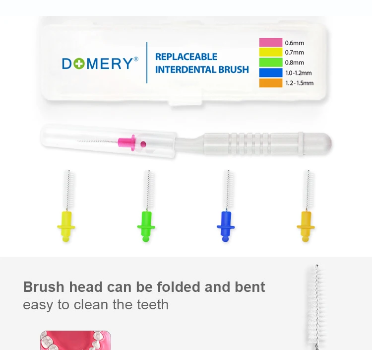Новая Мода Уход за полостью рта сменная межзубная щетка Ортодонтическая щетка портативная упаковка