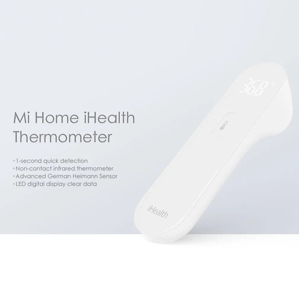 Xiaomi Mijia iHealth термометр светодиодный Бесконтактный цифровой инфракрасный Лоб термометр для тела для детей и взрослых