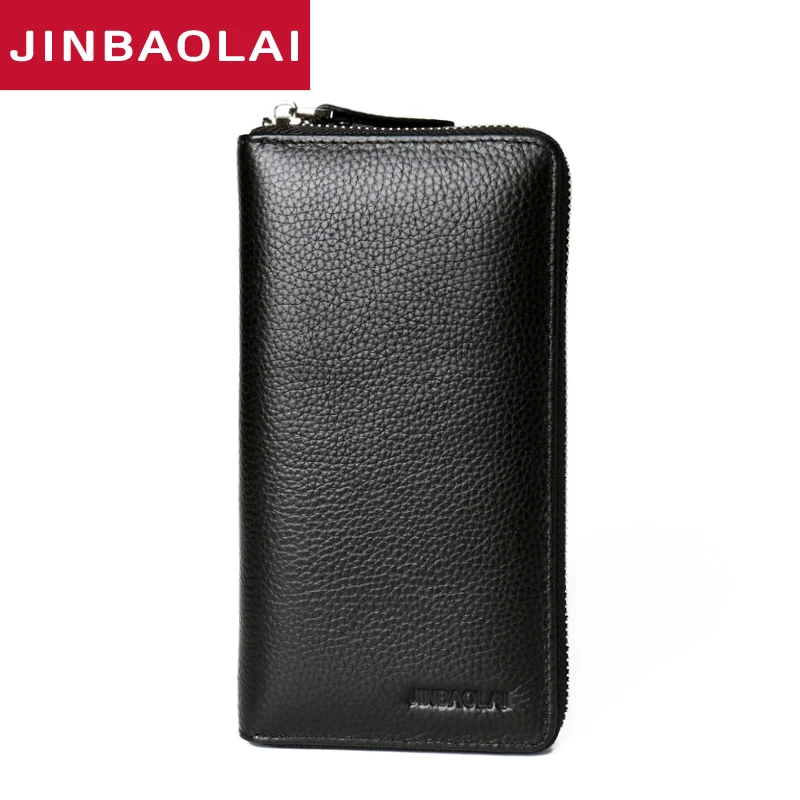 

Genuine Leather Long Wallet Men Female Male Cuzdan with Women lady Zipper Clutch Walet Handy Coin Purse Rfid PORTFOLIO Fashion