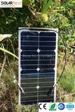 Solarparts 2pcs 25W Solar Panel for YachtRoof Power Generation,Motorhome,Caravan,Campervan,RV,Off-grid Solar Power System