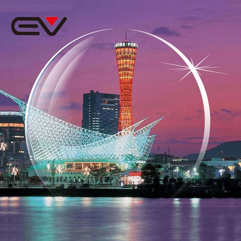 Tanie 1.67 ultra cienkie asferyczne twarde odporne na zadrapania asferyczne czyste soczewki korekcyjne soczewka optyczna do oczu krótkowzroczność Lente Clara EV0806