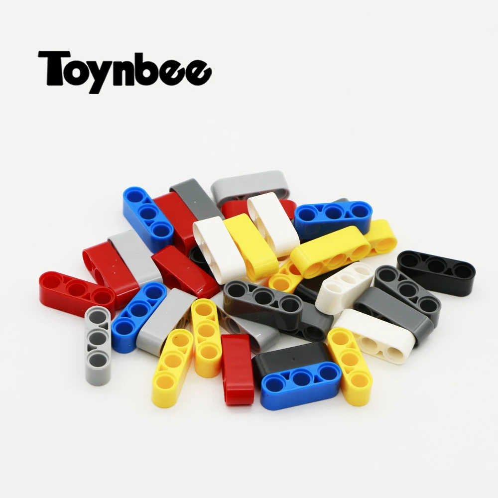 

100pcs LegoINGlys Technic Parts Liftarm 1x3 Hole Thick Studless Beam Component Toys MOC Technic Bulk Accessories Building Blocks