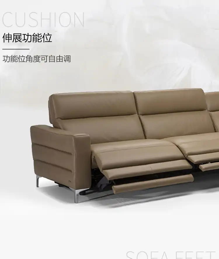 Living Room Sofa Set 3 Seater Recliner Electrical Couch Genuine Leather Sectional Sofas Muebles De Sala Moveis Para Casa