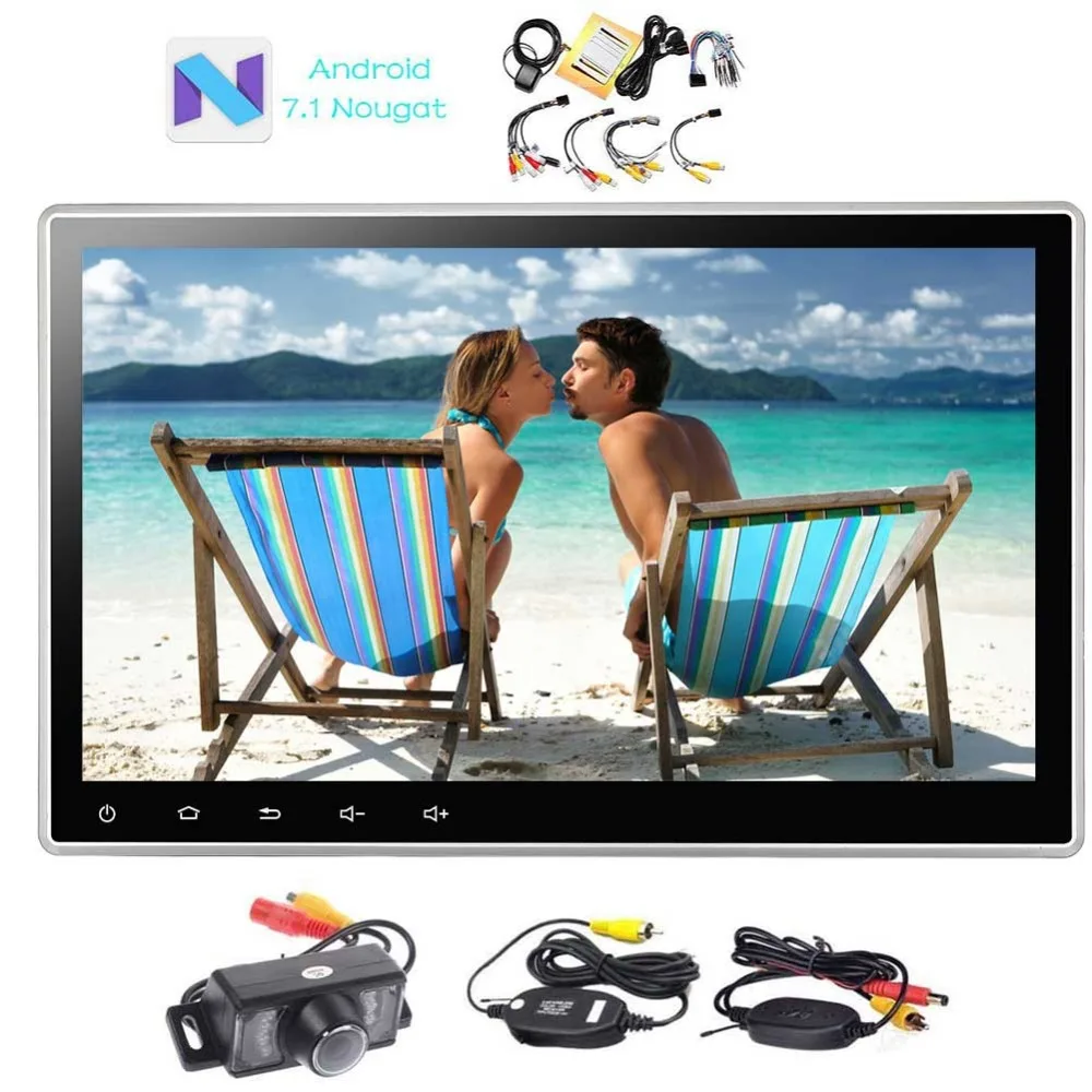 

Car Radio with Bluetooth, GPS Navigation, Backup Camera- Support Fastboot, WiFi, USB, SD, MirrorLink, AUX, Subwoofer, OBD2 2 DIN